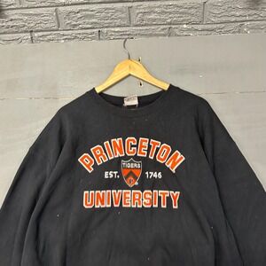 Champion Princeton University Tigers Sweatshirt Mens XL Black Crewneck